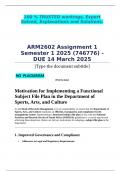 Organising Records&colon; Classification Systems - ARM2602 Assessment 1 Semester 1 2025 &lpar;746776&rpar; - DUE 14 March 2025 &semi;100 &percnt; TRUSTED workings&comma; Expert Solved&comma; Explanations and Solutions&period; 