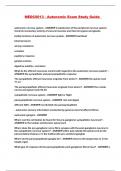 MEDC0013 - Autonomic Exam Study Guide 