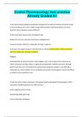 Evolve Pharmacology hesi practice Already Graded A&plus;&period;