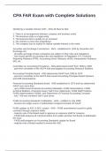 CPA FAR Exam with Complete Solutions