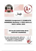 GGH2604 Assignment 2 &lpar;COMPLETE ANSWERS&rpar; Semester 1 2025 &lpar;824111&rpar; - DUE 2 APRIL 2025&semi; 100&percnt; correct solutions and explanations&period;
