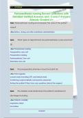 Perianesthesia nursing Recent Questions with  Detailed Verified Answers and  Correct Answers  Already Graded A&plus;