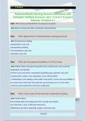 Perianesthesia Nursing Recent Questions with  Detailed Verified Answers and  Correct Answers  Already Graded A&plus; 