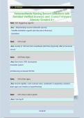 Perianesthesia Nursing Recent Questions with Detailed Verified Answers and Correct Answers Already Graded A&plus;
