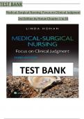 Test Bank For Medical-Surgical Nursing&colon; Focus on Clinical Judgment 3rd Edition&period; By Linda Honan&period; All Chapters-1-55 Covered&vert;&vert; 100&percnt; Fully Verified Answers&vert;&vert; Latest Edition 2025