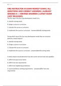 FIRE INSTRUCTOR III EXAM NEWEST EXAM &vert; ALL QUESTIONS AND CORRECT ANSWERS &vert; ALREADY GRADED A&plus; &vert; VERIFIED ANSWERS &vert; LATEST EXAM &lpar;JUST RELEASED&rpar;