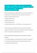 M100 COMMUNITY ASSOCIATION MANAGEMENT EXAM &vert; LATEST QUESTIONS AND VERIFIED ANSWERS WITH RATIONALES &vert; GRADED A&plus; &vert; LATEST EXAM 2025&sol;2026