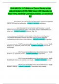 HSA 408 Ch&period; 1-7 Midterm Exam Study guide Latest Update 2025-2026 Exam 200 Questions with 100&percnt; Verified Correct Answers Guaranteed A&plus;