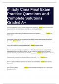 milady Cima Final Exam Practice Questions and Complete Solutions Graded A&plus;