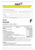 2024 AQA GCSE PANJABI 8683&sol;WF Foundation Tier Paper 4 Writing&period; Verified Question Paper with Marking Scheme Combined&period; June 2024