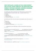 OSSF INSTALLER 2 LICENSE ACTUAL EXAM NEWEST 2025 ACTUAL EXAM COMPLETE 100 QUESTIONS AND CORRECT DETAILED ANSWERS &lpar;VERIFIED ANSWERS&rpar; &vert;ALREADY GRADED A&plus;&vert;BRAND NEW&excl;&excl;