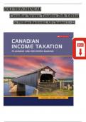 SOLUTION MANUAL  Canadian Income Taxation 26th Edition  by William Buckwold&comma; All Chapters 1 - 23