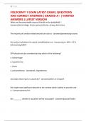 FIELDCRAFT 1 EXAM LATEST EXAM &vert; QUESTIONS AND CORRECT ANSWERS &vert; GRADED A&plus; &vert; VERIFIED ANSWERS &vert; LATEST VERSION