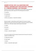 EXAMFX ACTUAL TEST &vert; ALL QUESTIONS AND CORRECT ANSWERS WITH EXPLANATIONS &vert; GRADED A&plus; &vert; VERIFIED ANSWERS &vert; JUST RELEASED