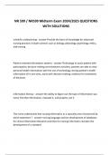 NR 599 &sol; NR599 Midterm Exam 2024&sol;2025 QUESTIONS WITH SOLUTIONS