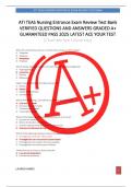 ATI TEAS Nursing Entrance Exam Review Test Bank  VERIFIED QUESTIONS AND ANSWERS GRADED A&plus;  GUARANTEED PASS 2025 LATEST ACE YOUR TEST  &lpar;Chamberlain University&rpar; 