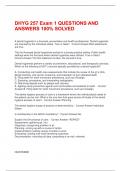 DHYG 257 Exam 1 QUESTIONS AND  ANSWERS 100&percnt; SOLVED