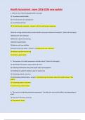 Health Assessment  exam 2025-2026 new update