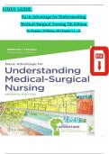 STUDY GUIDE for Davis Advantage for Understanding Medical-Surgical Nursing&comma; 7th Edition By Linda S&period; Hopper&comma; Paula D&period;&semi; Williams&comma; All Chapters 1 - 57&comma; Complete Newest Version