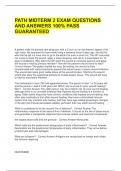 PATH MIDTERM 2 EXAM QUESTIONS  AND ANSWERS 100&percnt; PASS  GUARANTEED