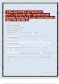 TEXAS CERTIFIED APPLICATOR PRACTICE EXAM PREP Questions and Answers Verified by Expert Latest