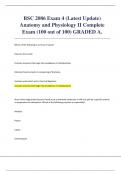 BSC 2086 Exam 4 &lpar;Latest Update&rpar;  Anatomy and Physiology II Complete Exam &lpar;100 out of 100&rpar; GRADED A&period; 