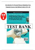 Test bank for introduction to personal finance beginning your financial journey 2nd edition grable Chapter 1-10