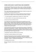 AVMG 4200 EXAM 1QUESTIONS AND ANSWERS
