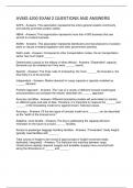 AVMG 4200 EXAM 2 QUESTIONS AND ANSWERS