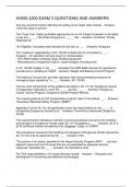 AVMG 4200 EXAM 3 QUESTIONS AND ANSWERS