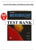 Test Bank for Prescott's Microbiology 12th Edition by Joanne Willey&comma; All Chapters 1 - 42 Complete&comma; Verified Latest Edition