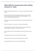 WGU C961 Pre-Assessment with verified answers A&plus; rated