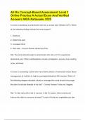 Ati Rn Concept-Based Assessment Level 1 Online Practice A Actual Exam And Verified Answers With Rationales 2025