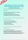 Medications for Asthma and COPD  Recent Questions and Answers with  Excellent Rationale 