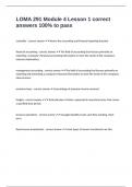 LOMA 291 Module 4 Lesson 1 correct answers 100&percnt; to pass