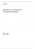 An introduction&lowbar;to&lowbar;relativistic&lowbar;continuum&lowbar;mechanics &lpar;graded A&plus; & Verified for accuracy&rpar;&period;