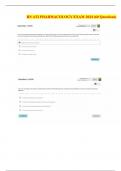 RN ATI PHARMACOLOGY EXAM 2024 &lpar;60 Questions and answers&rpar;&period;