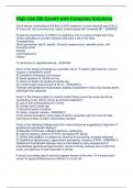 High risk OB Exam1 with Complete Solutions&period;