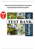 Test Bank For Using and Understanding Mathematics A Quantitative Reasoning Approach 8th Edition By Je&fflig;rey Bennet&comma; William Briggs