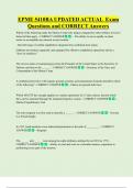 EPME 5410BA UPDATED ACTUAL  Exam  Questions and CORRECT Answers