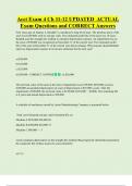 Acct Exam 4 Ch 11-12 UPDATED  ACTUAL  Exam Questions and CORRECT Answers 