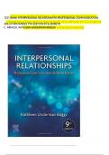 Test Bank For Interpersonal Relationships 9th Edition by Kathleen Underman Boggs&comma; All 26 Chapters Covered&comma; Verified Latest Edition&period;
