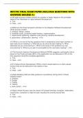 INF3705 FINAL EXAM PAPER 2025&sol;2026 QUESTIONS WITH ANSWERS GRADED A&plus;