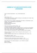 AMMO 67 EXAM QUESTIONS AND ANSWERS&period;