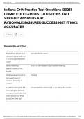Indiana CNA Practice Test Questions &vert;2025&vert; COMPLETE EXAM TEST QUESTIONS AND VERIFIED ANSWERS AND RATIONALES&vert;ASSURED SUCCESS &vert;GET IT 100&percnt; ACCURATE&excl;&excl;