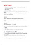 DHYG Exam 1 Latest 2025 Update with complete solution&period;