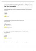 ACCOUNTING ETHICS EXAM 1&vert;&vert; GRADED A&plus; FREE&vert;&vert;150&plus; QNS AND VERIFIED ANSWERS