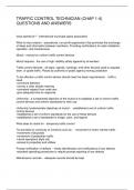 TRAFFIC CONTROL TECHNICIAN &lpar;CHAP 1-4&rpar; QUESTIONS AND ANSWERS