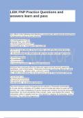 LEIK FNP Practice Questions and answers learn and pass