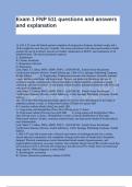 Exam 1 FNP 511 questions and answers and explanation